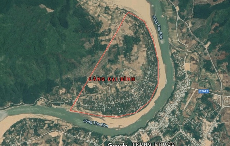 Vị trí làng Đại Bình, Nông Sơn, Quảng Nam